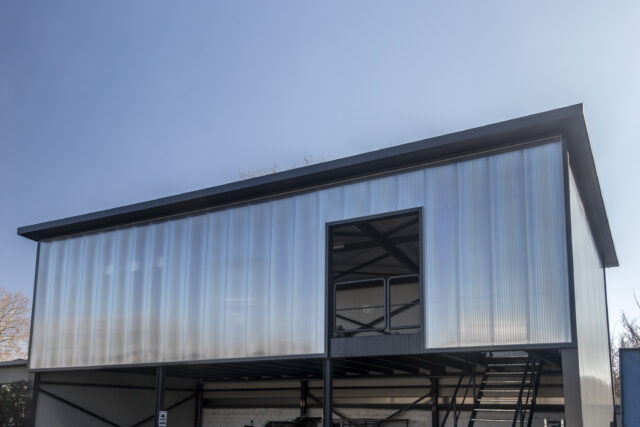 BV in Speyer – Wertstoffumhausung und Halle – 2019